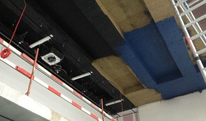 dampscherm op rockwool